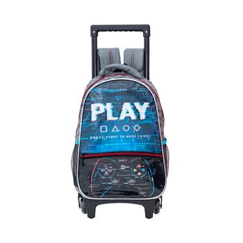 Mochila-Carrinho-Azul-e-Preto-Kids-Video-Game-|-Seanite-Tamanho--UN---Cor--AZUL-0